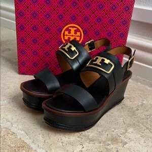 Tory Burch Selby 80mm Platform Wedge Sandals